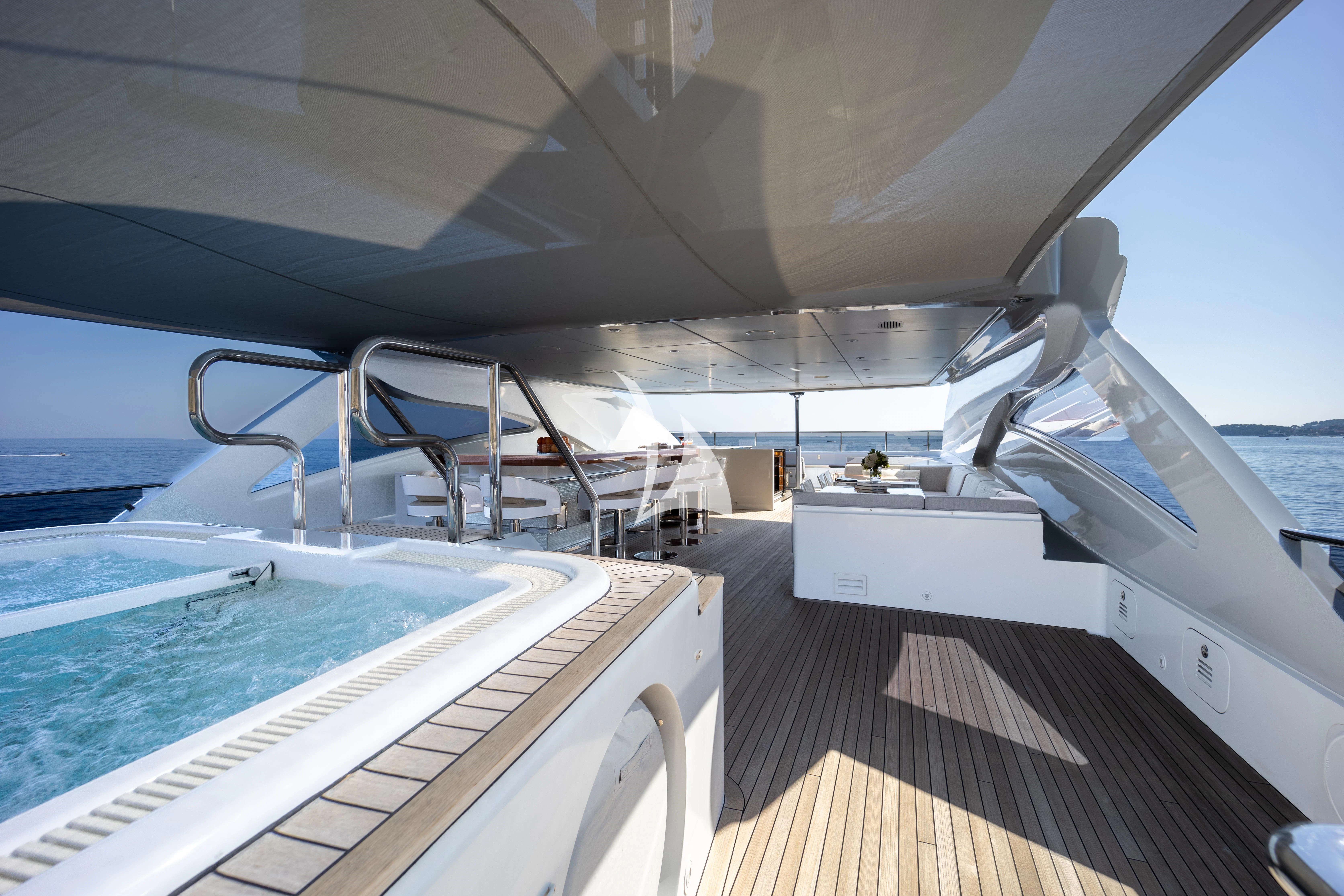 a boat on the water aboard ILLUSION Yacht for Sale