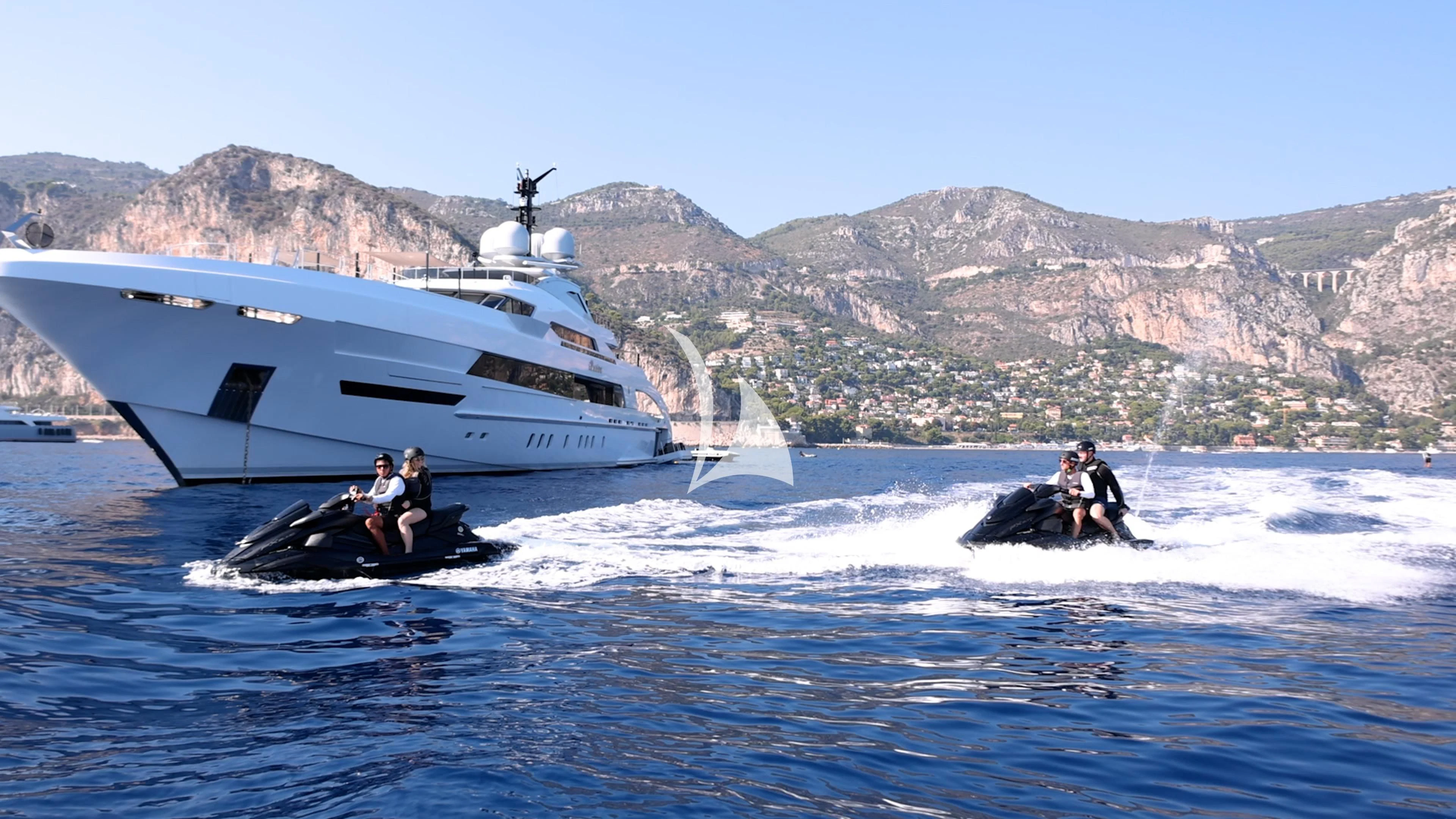 a boat with people on it aboard ILLUSION Yacht for Sale