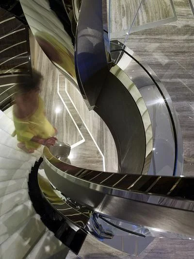 a child climbing a slide aboard ILLUSION Yacht for Sale