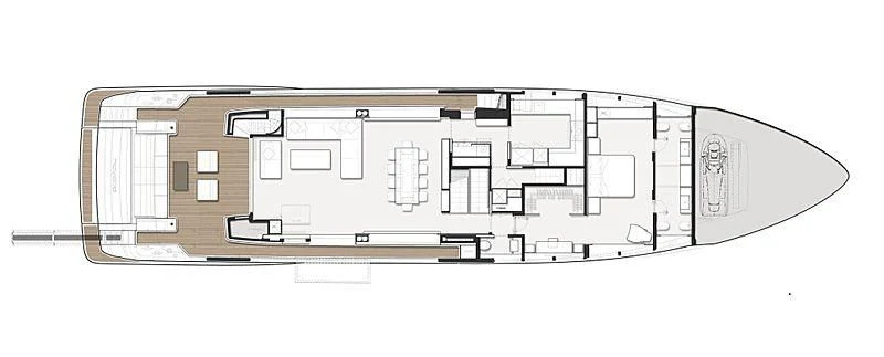 diagram, engineering drawing aboard ALMAX TOO Yacht for Sale