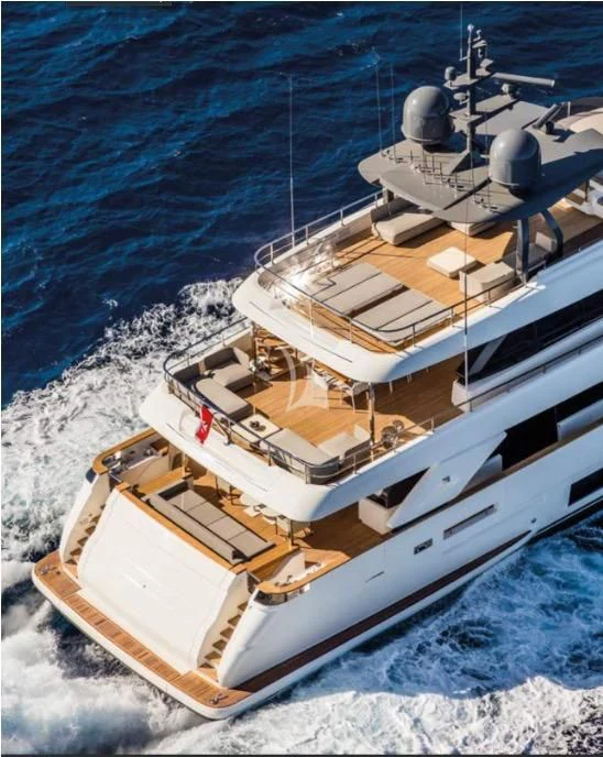 a boat on the water aboard ALMAX TOO Yacht for Sale