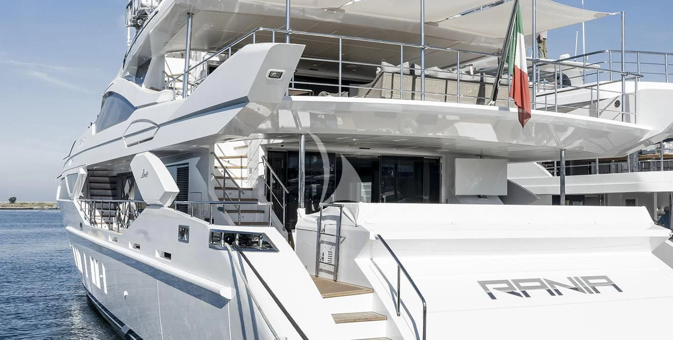 a boat on the water aboard RANIA Yacht for Sale