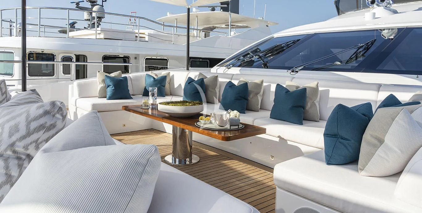 a yacht in the water aboard RANIA Yacht for Sale