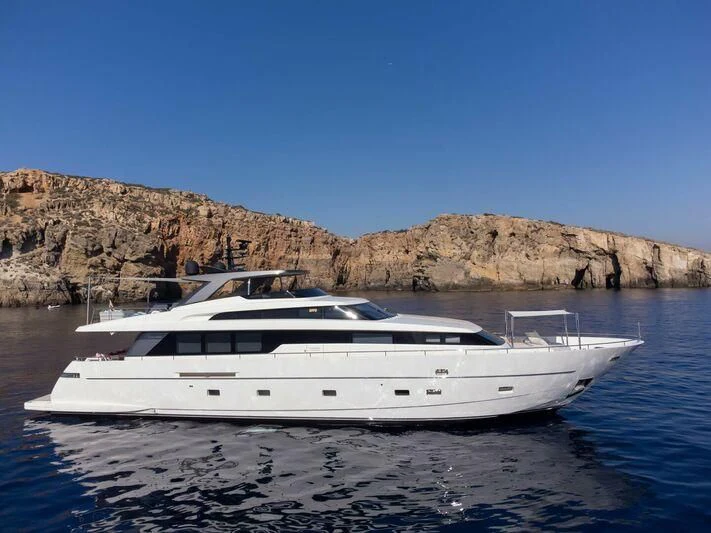 a boat on the water aboard VITTORIA I Yacht for Sale