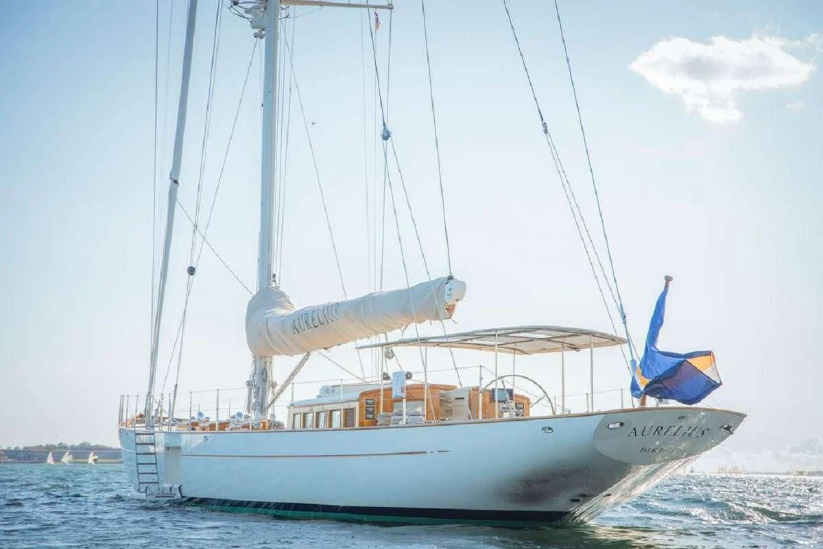 a boat on the water aboard AURELIUS Yacht for Sale