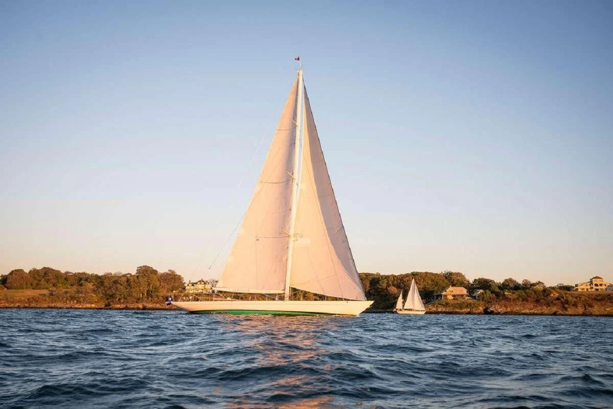 a sailboat on the water aboard AURELIUS Yacht for Sale
