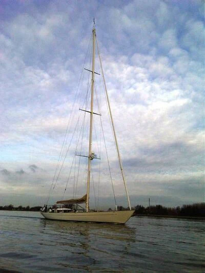 a sailboat on the water aboard AURELIUS Yacht for Sale