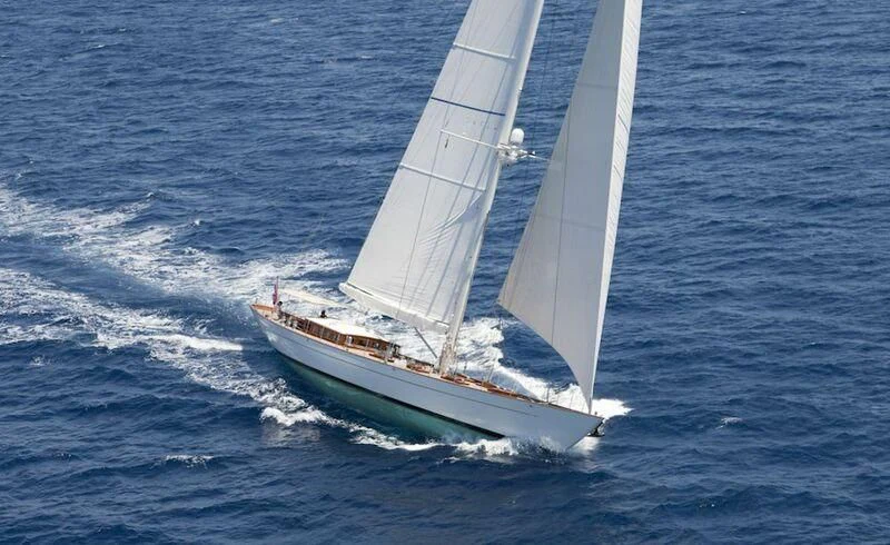 a sailboat on the water aboard AURELIUS Yacht for Sale