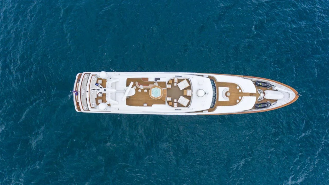 a silver and gold bracelet aboard BARENTS Yacht for Charter