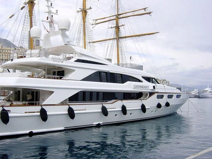 a white yacht in the water aboard BARENTS Yacht for Charter
