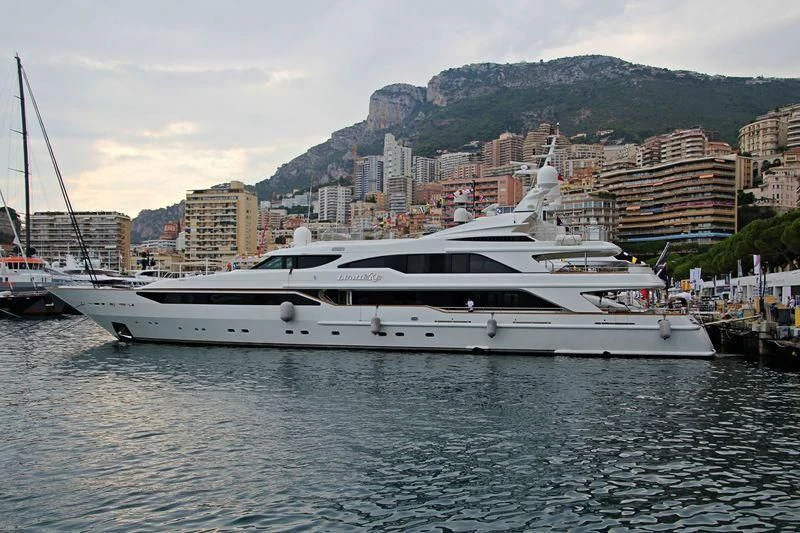 a white yacht in the water aboard BARENTS Yacht for Charter