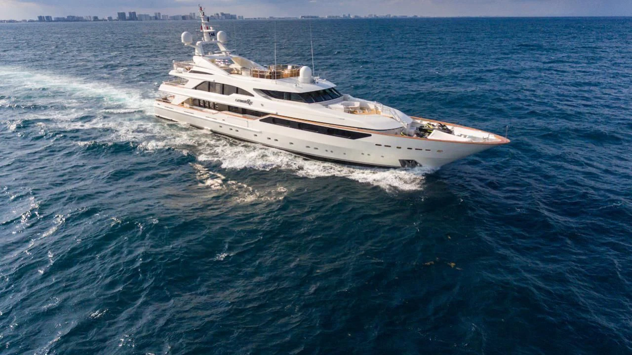 a boat in the water aboard BARENTS Yacht for Charter