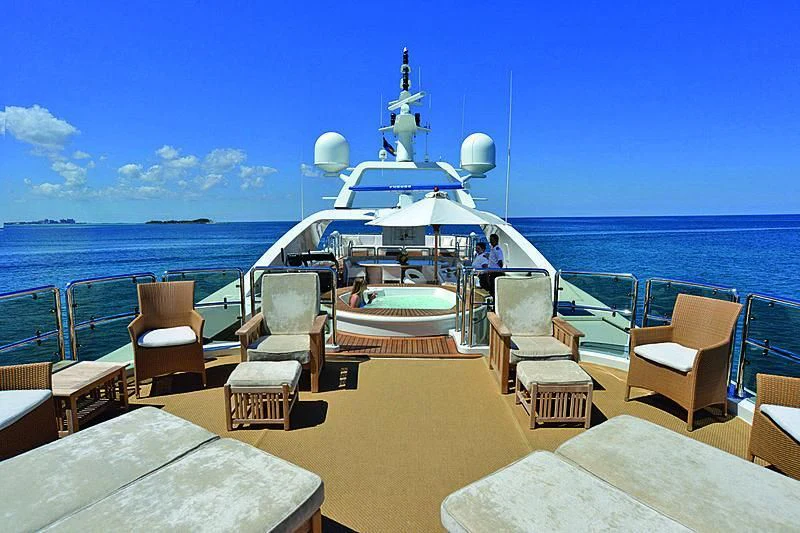 a boat on the water aboard BARENTS Yacht for Charter