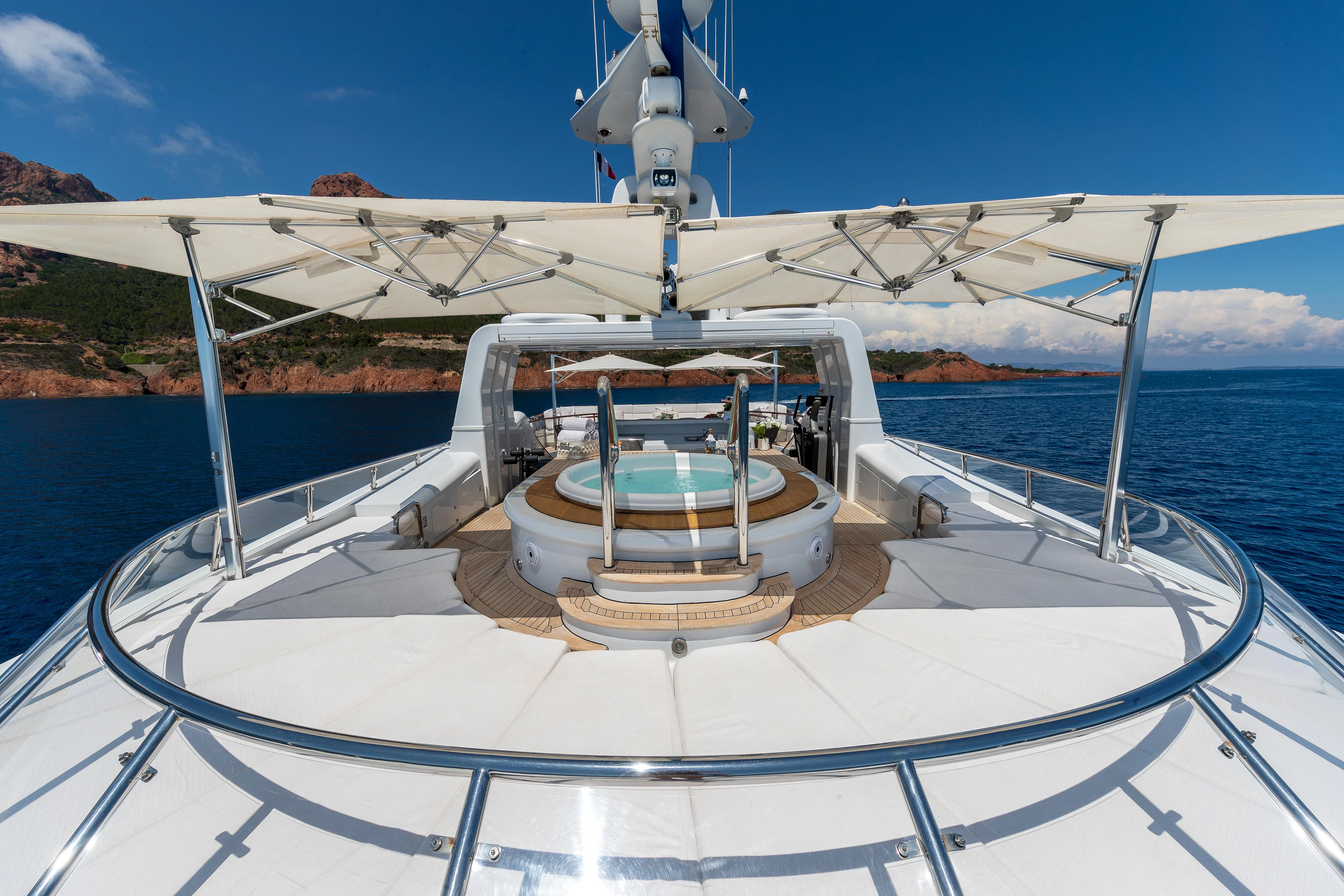 a boat on the water aboard FRIENDSHIP Yacht for Charter