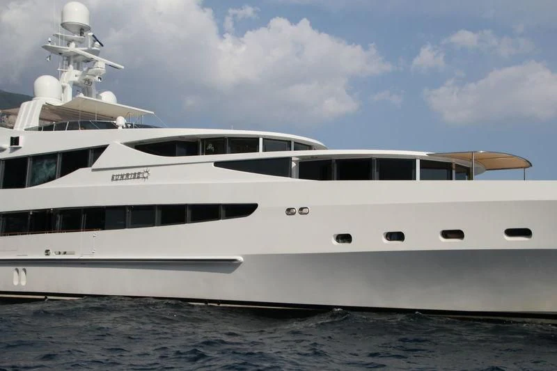 a white yacht on the water aboard FRIENDSHIP Yacht for Charter