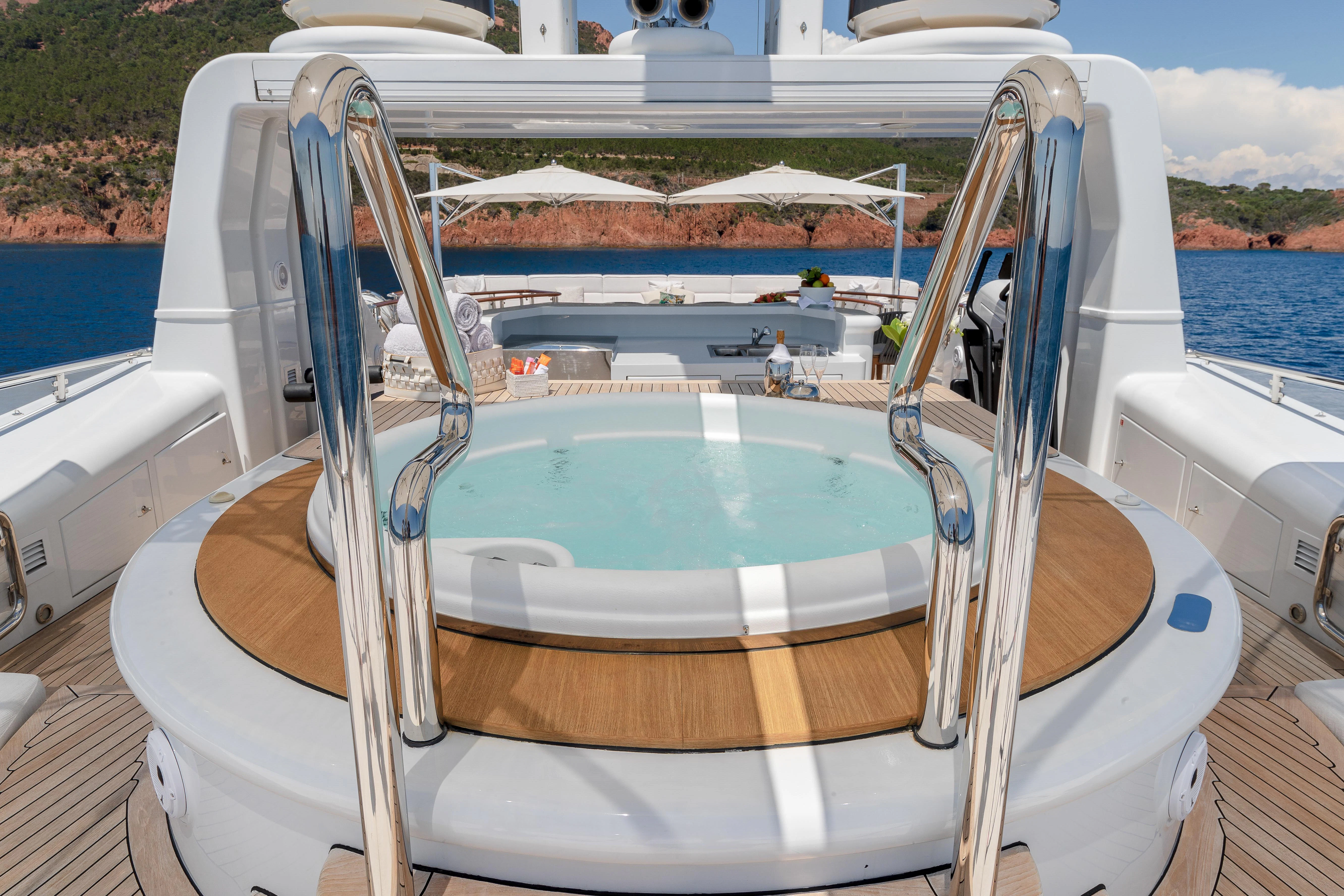 a boat on the water aboard FRIENDSHIP Yacht for Charter