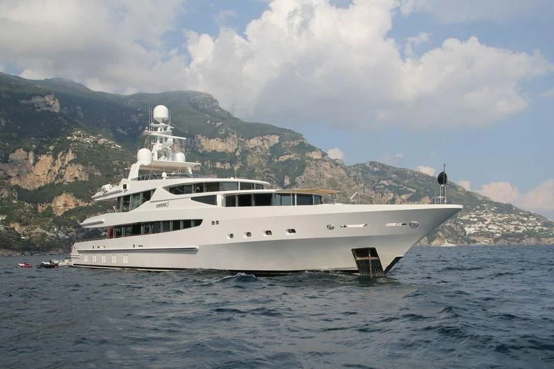 a white yacht in the water aboard FRIENDSHIP Yacht for Charter