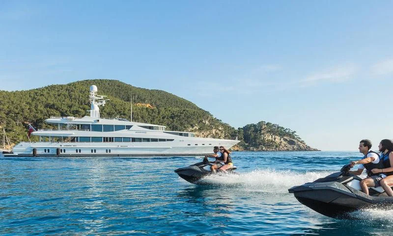 people on a boat in the water aboard FRIENDSHIP Yacht for Charter