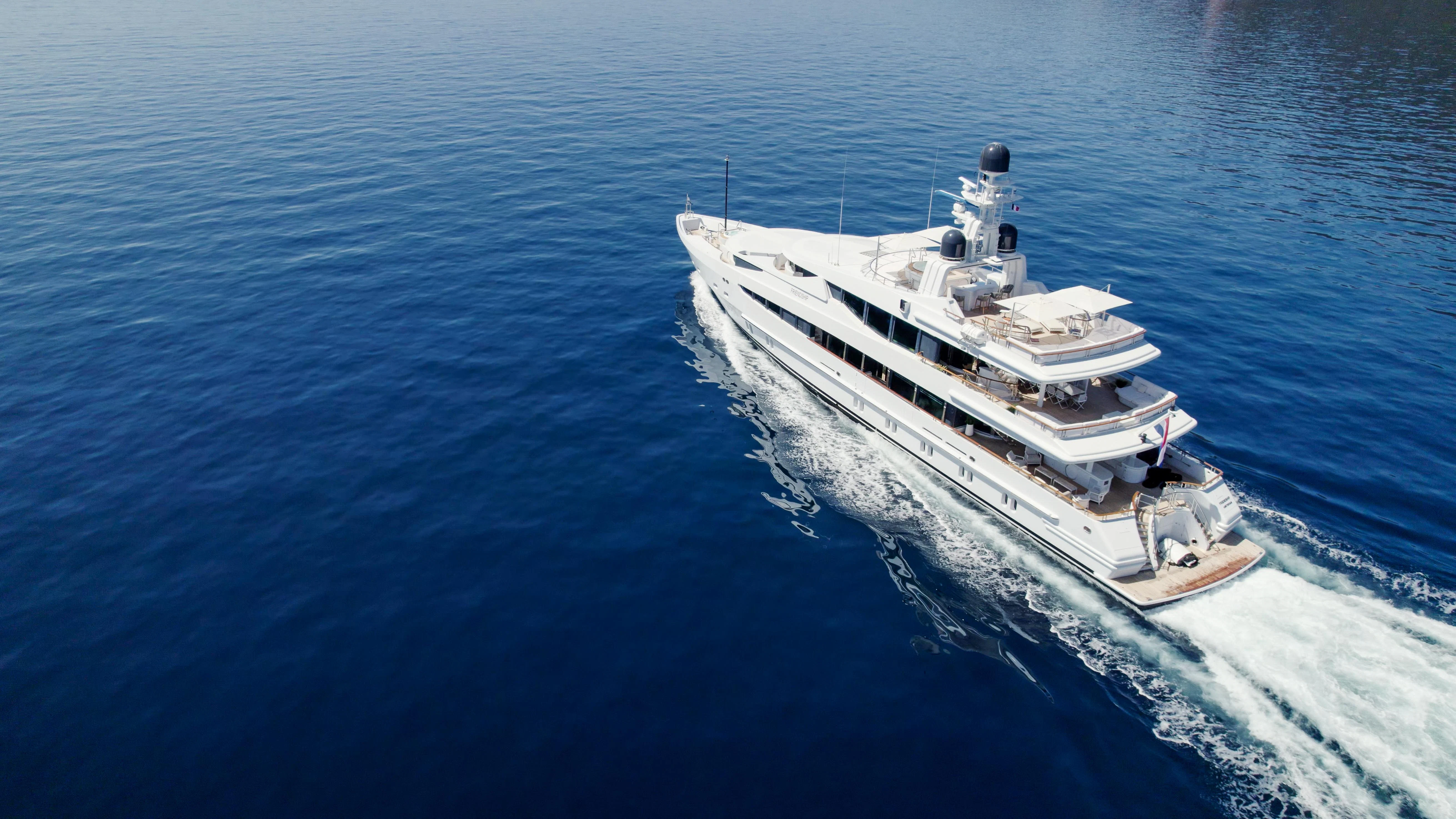 a ship on the water aboard FRIENDSHIP Yacht for Charter