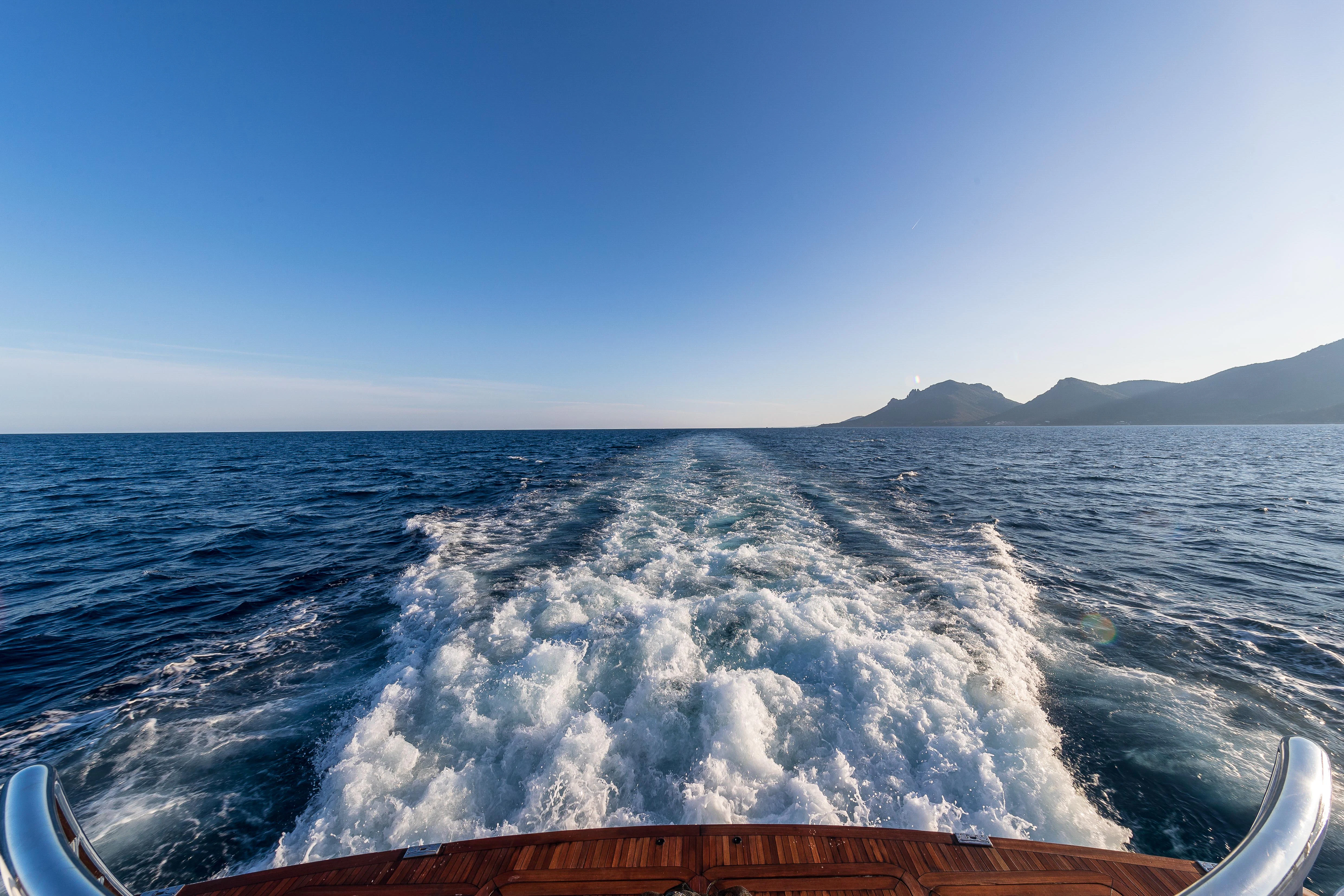 a boat on the water aboard FRIENDSHIP Yacht for Charter