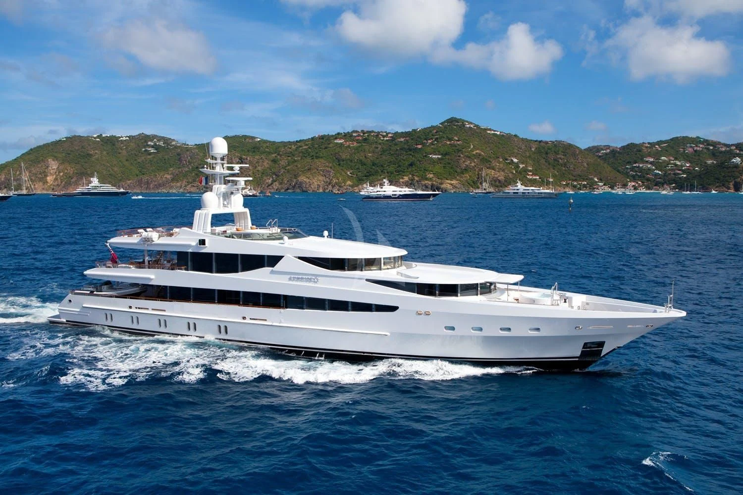a boat on the water aboard FRIENDSHIP Yacht for Charter