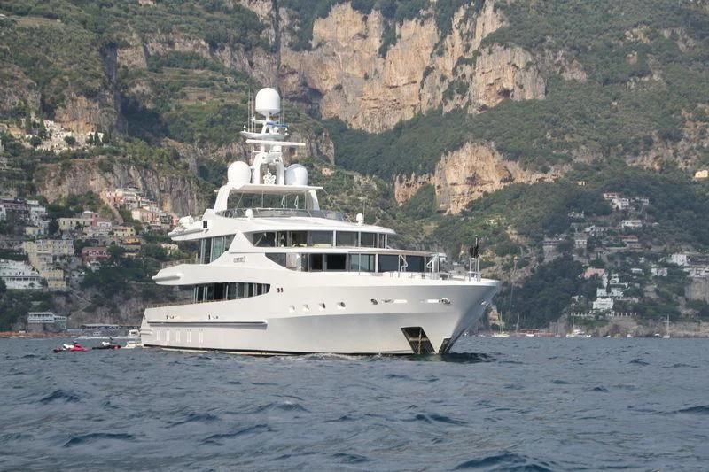 a boat on the water aboard FRIENDSHIP Yacht for Charter