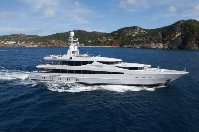 a white yacht on the water aboard FRIENDSHIP Yacht for Charter