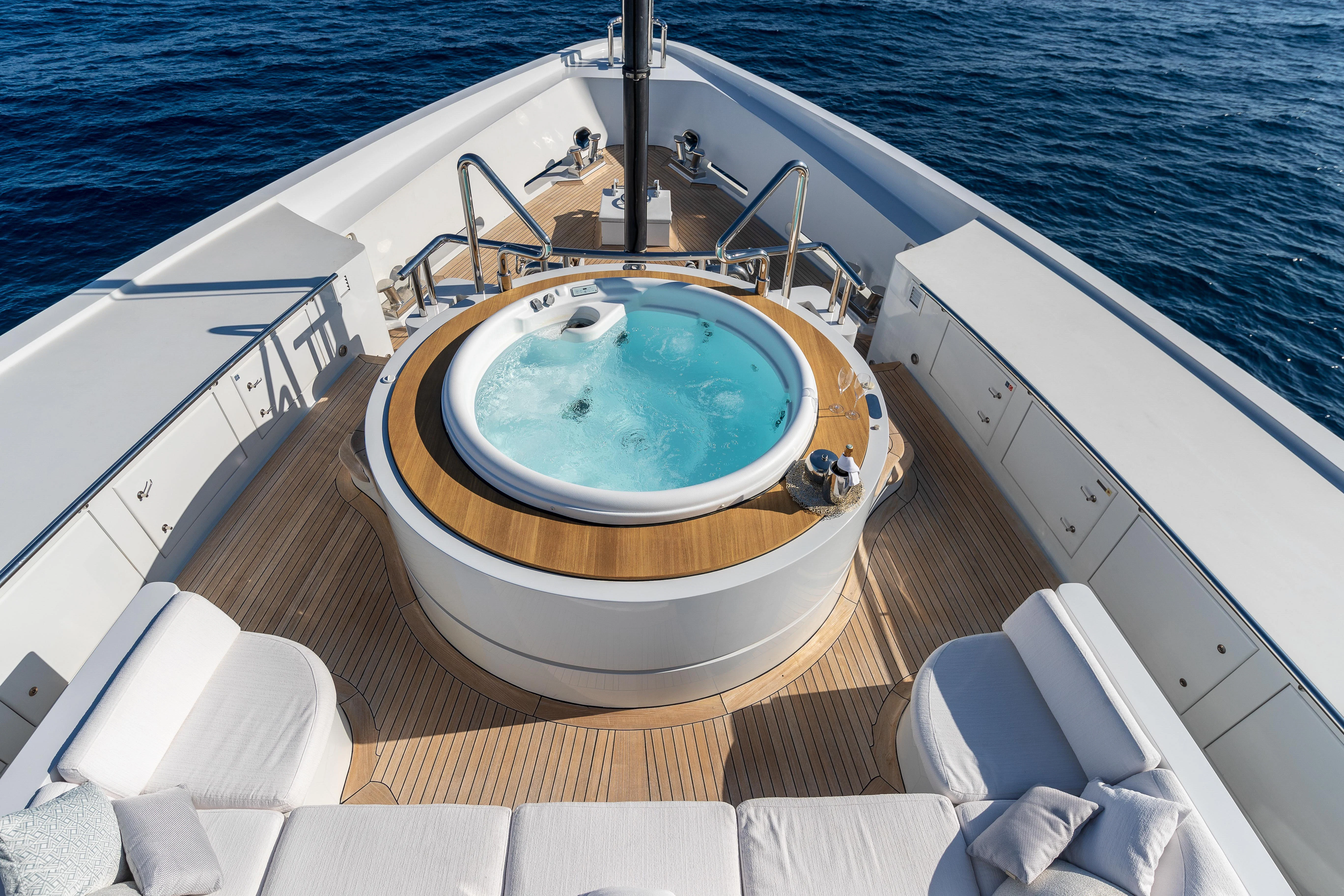 a boat on the water aboard FRIENDSHIP Yacht for Charter