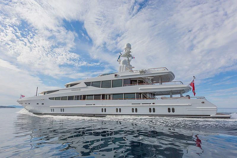 a large white ship aboard FRIENDSHIP Yacht for Charter