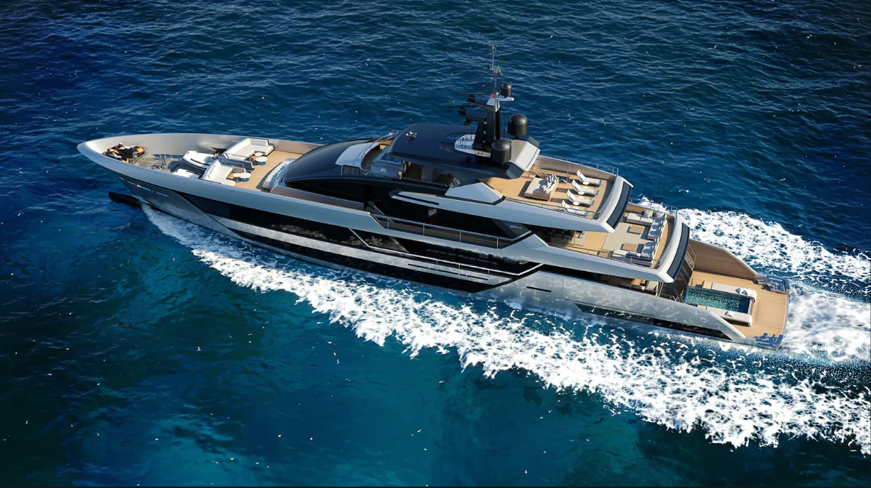 a boat on the water aboard SAIRU Yacht for Sale
