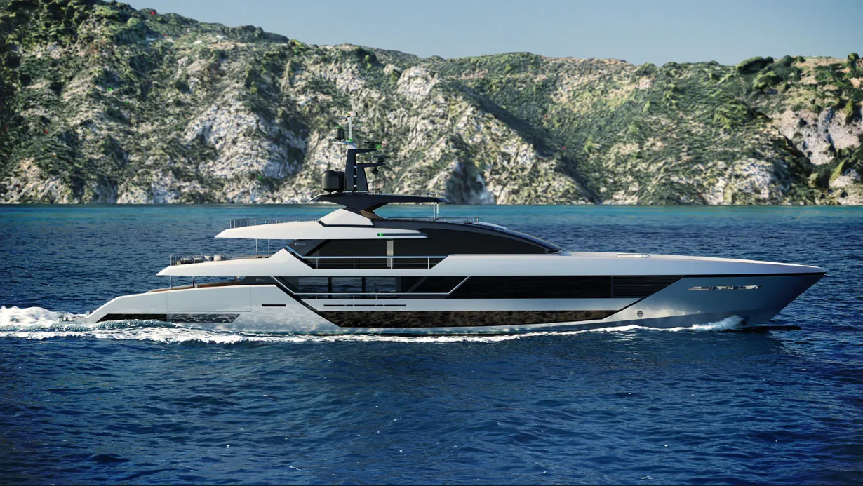 a boat on the water aboard SAIRU Yacht for Sale