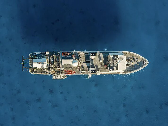 a ship in the water aboard DAGON Yacht for Sale