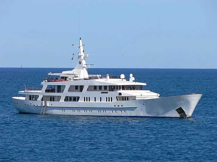 a boat in the water aboard 54M SUPERYACHT HULL Yacht for Sale