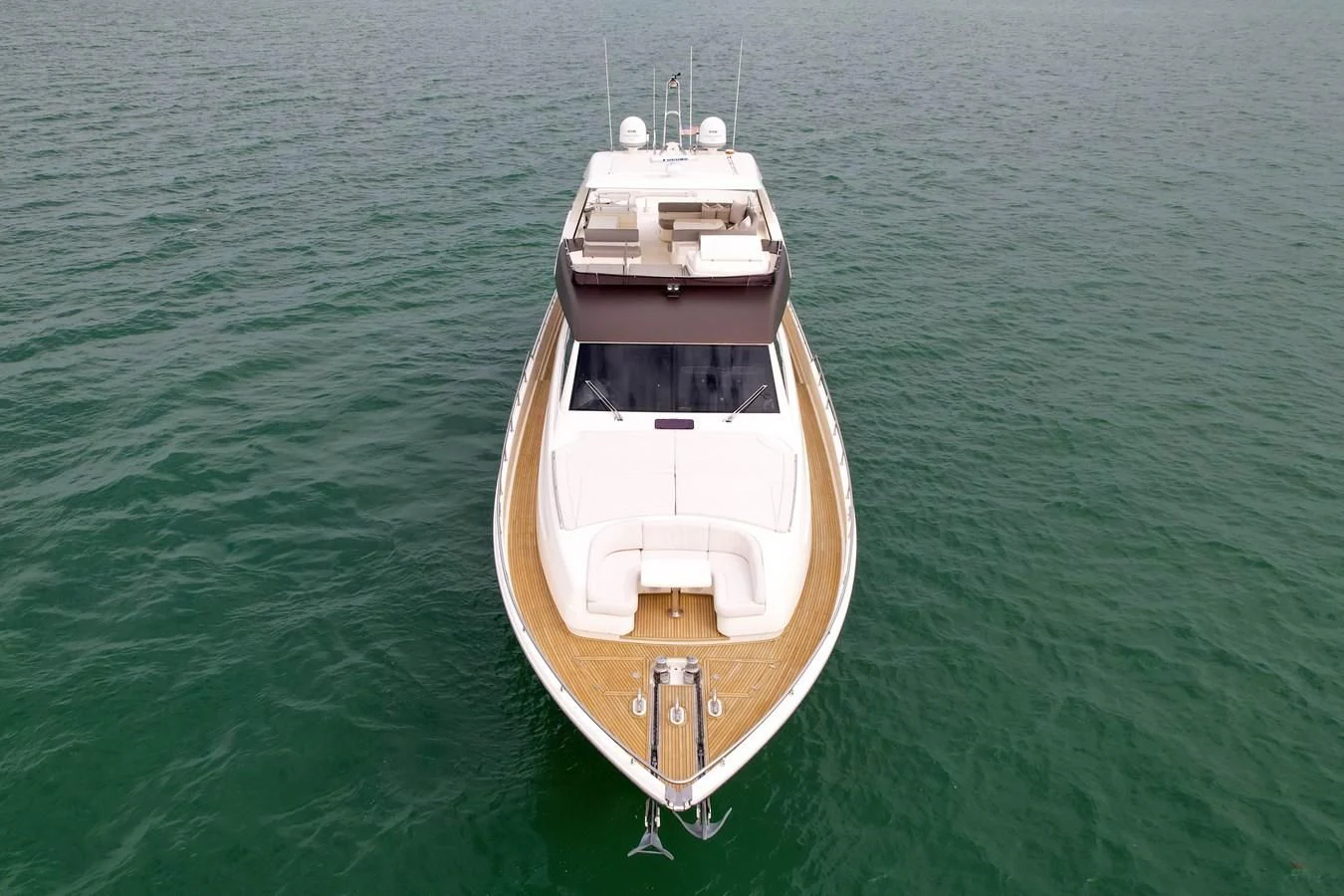 a boat in the water aboard FERRETTI YACHTS F800 Yacht for Sale