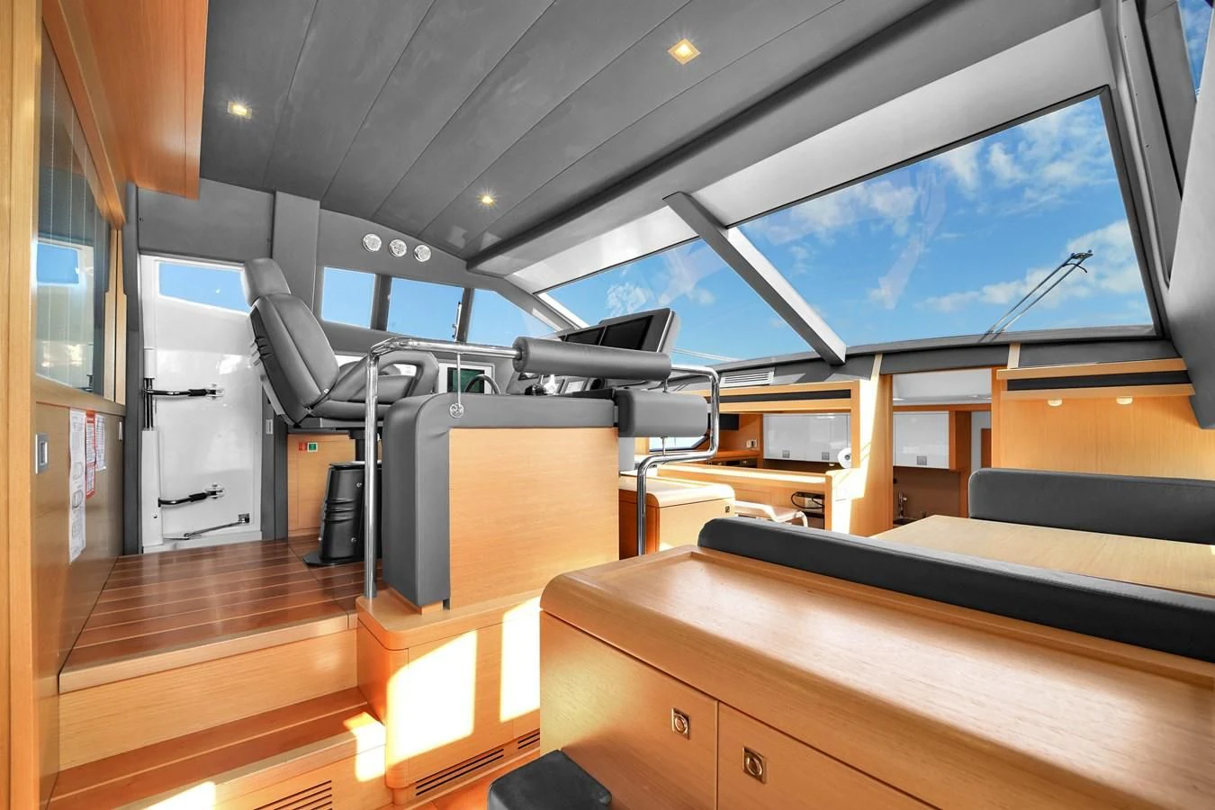 inside of a vehicle aboard FERRETTI YACHTS F800 Yacht for Sale