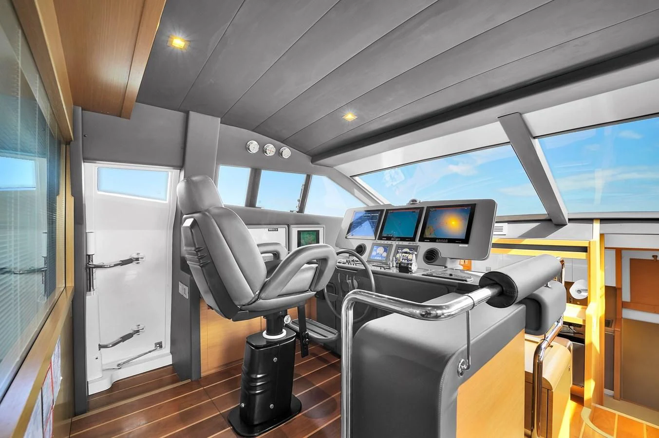 inside of a vehicle aboard FERRETTI YACHTS F800 Yacht for Sale
