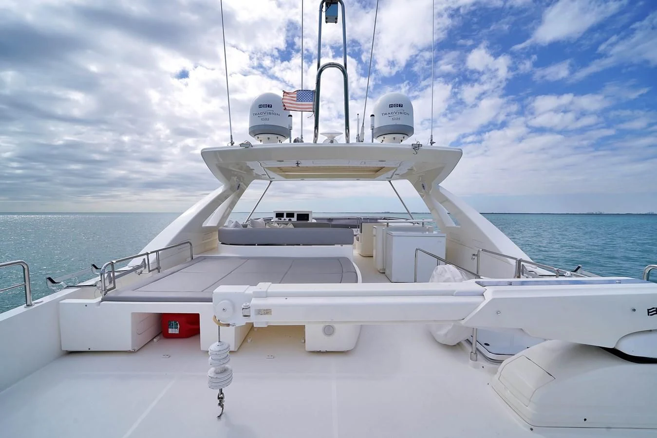a boat on the water aboard FERRETTI YACHTS F800 Yacht for Sale