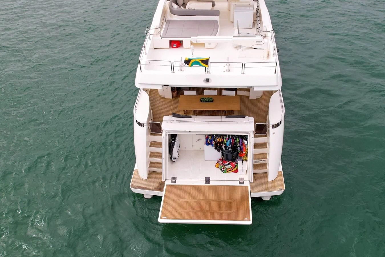 a boat on the water aboard FERRETTI YACHTS F800 Yacht for Sale