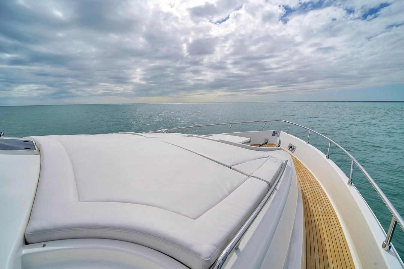a boat on the water aboard FERRETTI YACHTS F800 Yacht for Sale