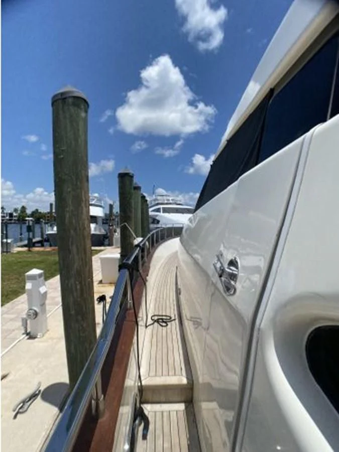 a car on the road aboard 85 AZIMUT ULTIMATE Yacht for Sale