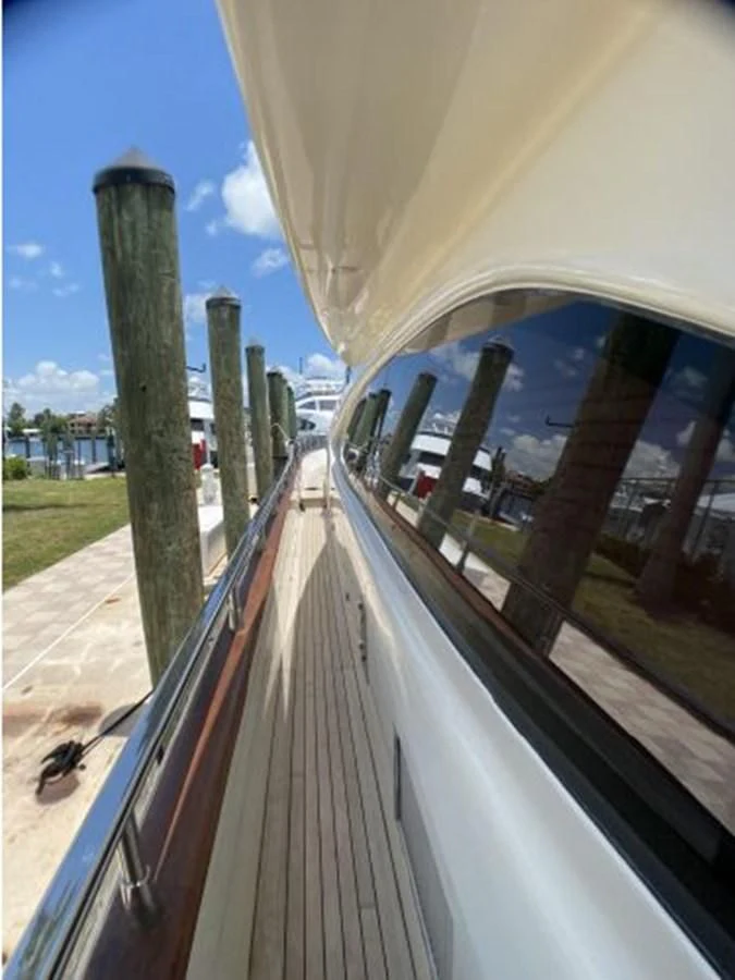 a view of a bridge from a window aboard 85 AZIMUT ULTIMATE Yacht for Sale