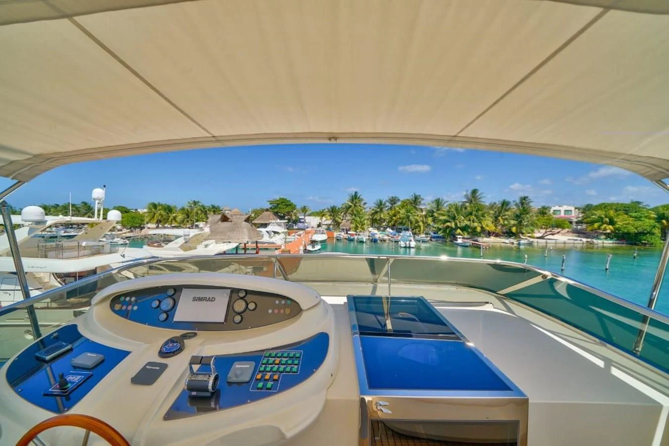 a group of boats in a harbor aboard DANIELA Yacht for Sale