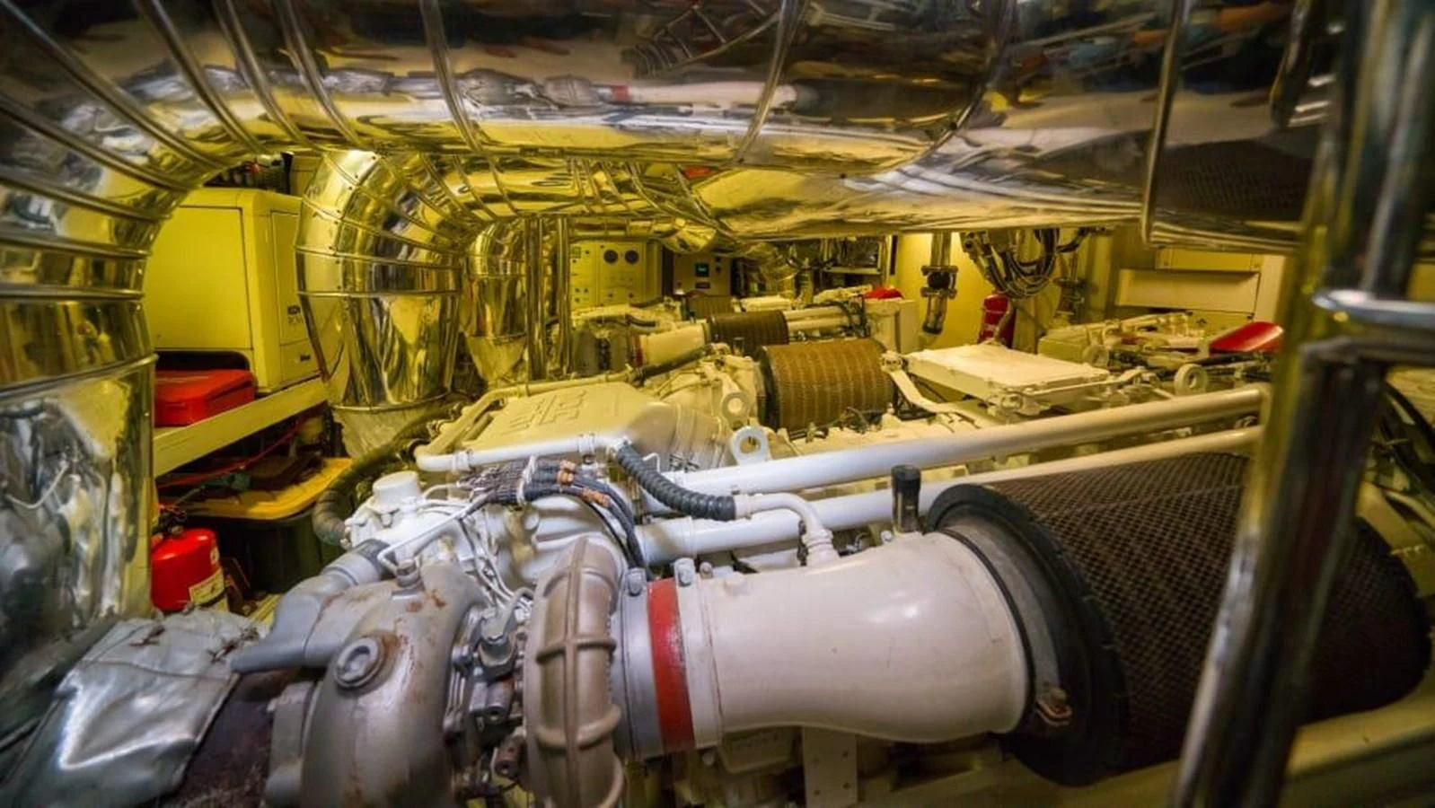 a large room with several tanks aboard DANIELA Yacht for Sale