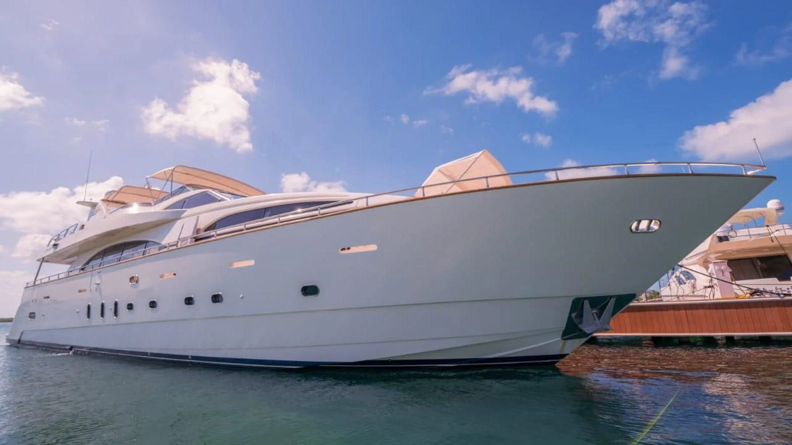 a large white boat aboard DANIELA Yacht for Sale
