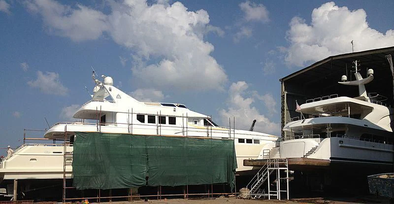a couple of boats docked aboard LIMITLESS Yacht for Sale