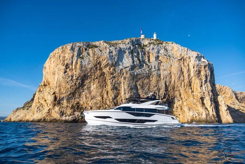 a boat on a body of water aboard BANDAZUL Yacht for Sale