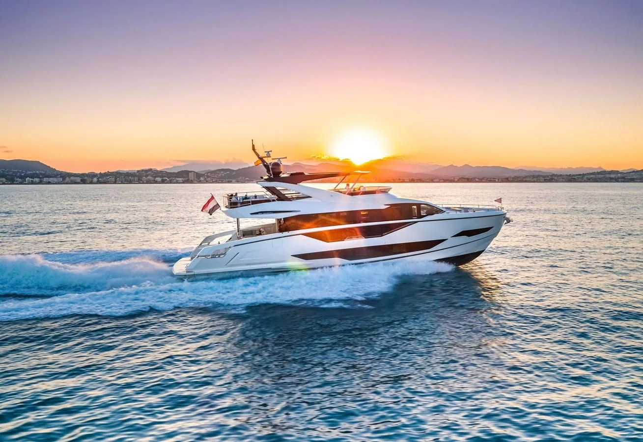 a boat in the water aboard BANDAZUL Yacht for Sale