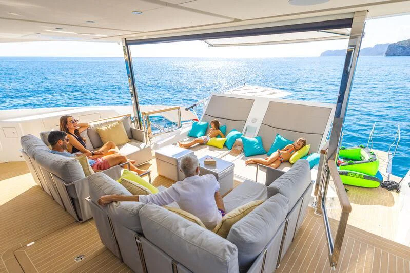 people on a boat aboard BANDAZUL Yacht for Sale