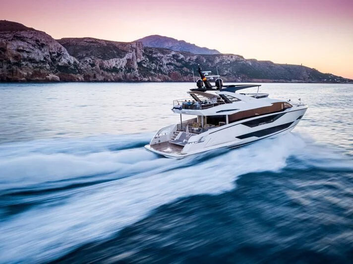 a boat on the water aboard BANDAZUL Yacht for Sale