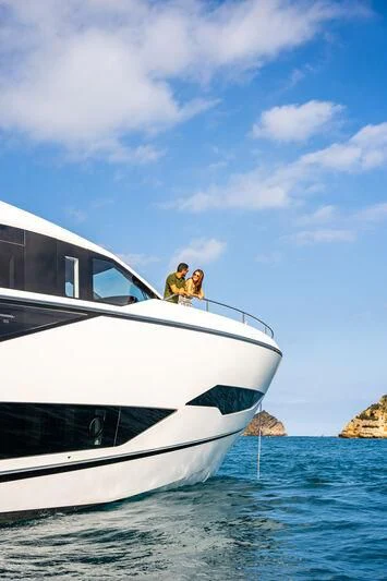 a couple of men on a boat aboard BANDAZUL Yacht for Sale